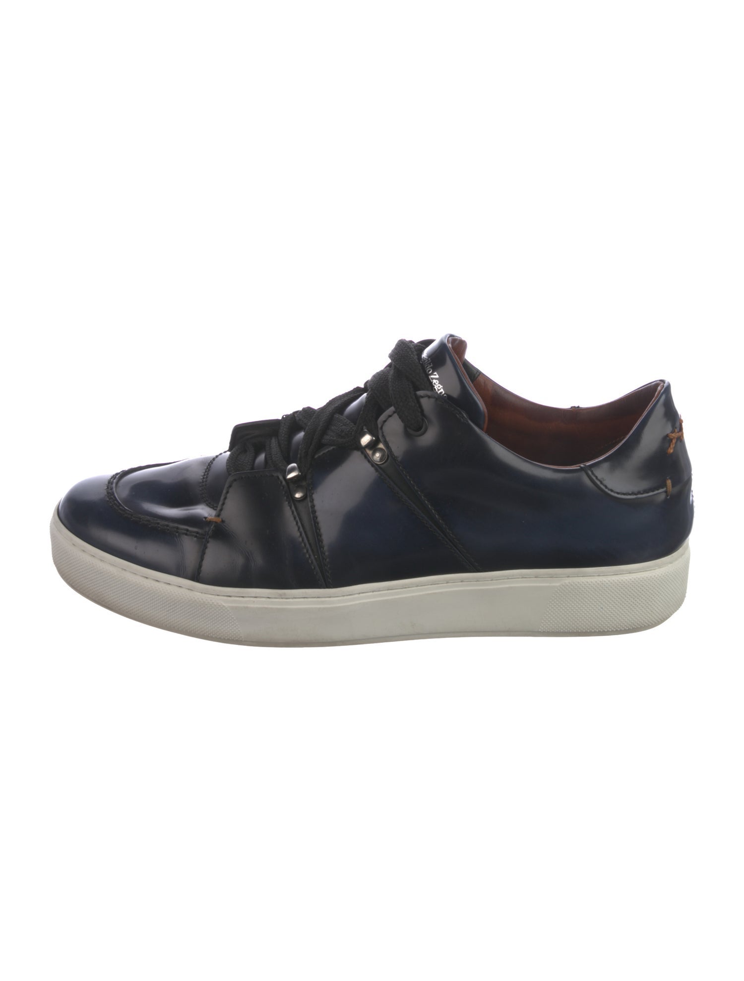 Ermenegildo Zegna Couture Patent Leather Sneakers