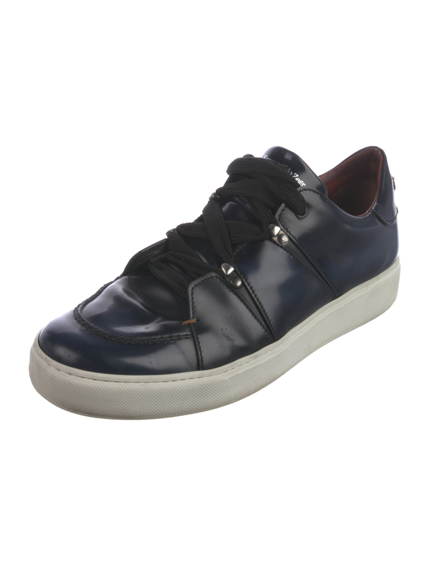 Ermenegildo Zegna Couture Patent Leather Sneakers