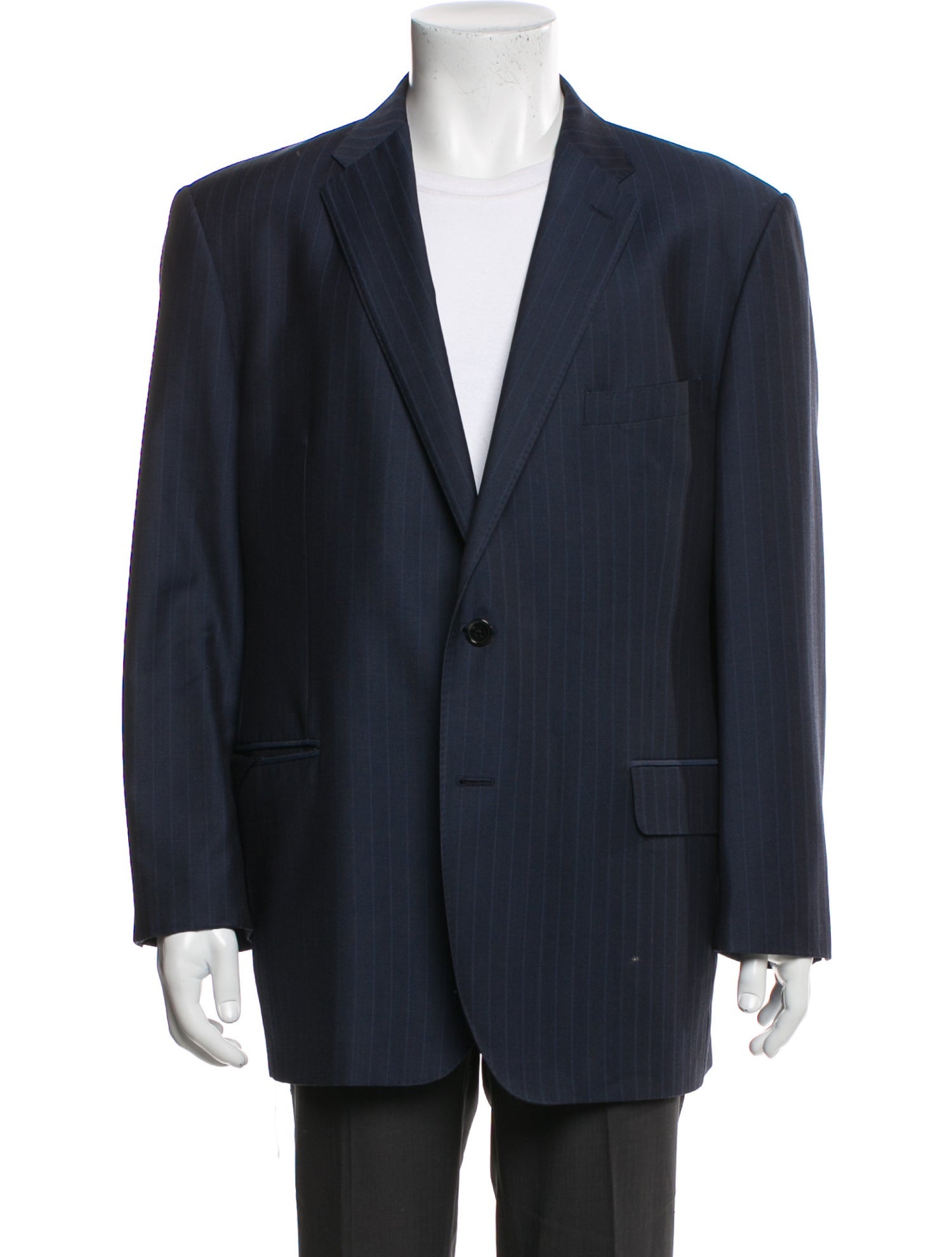 Ermenegildo Zegna Couture Wool Striped Blazer