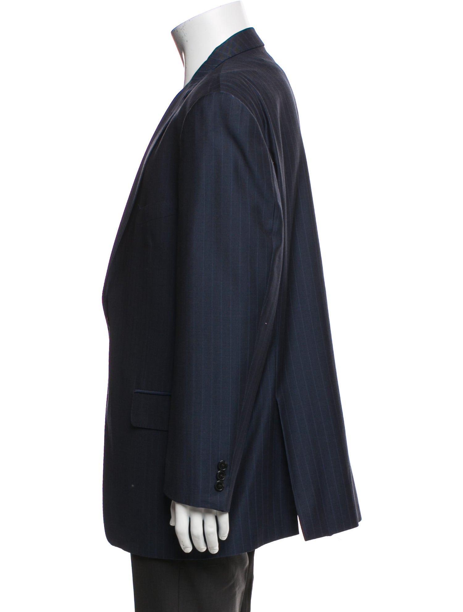 Ermenegildo Zegna Couture Wool Striped Blazer