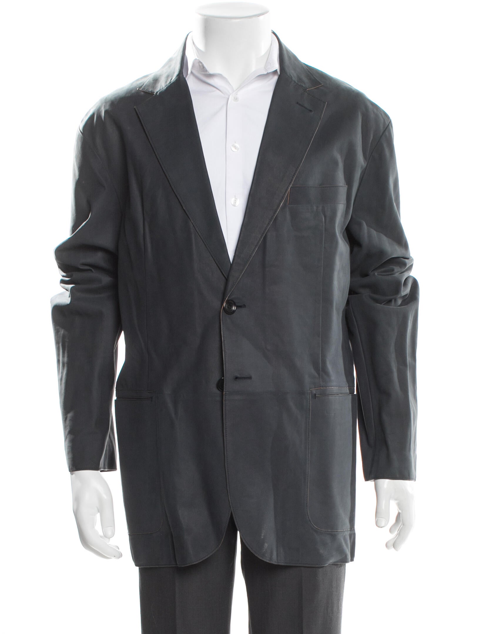 Ermenegildo Zegna Couture Calfskin Moto Jacket