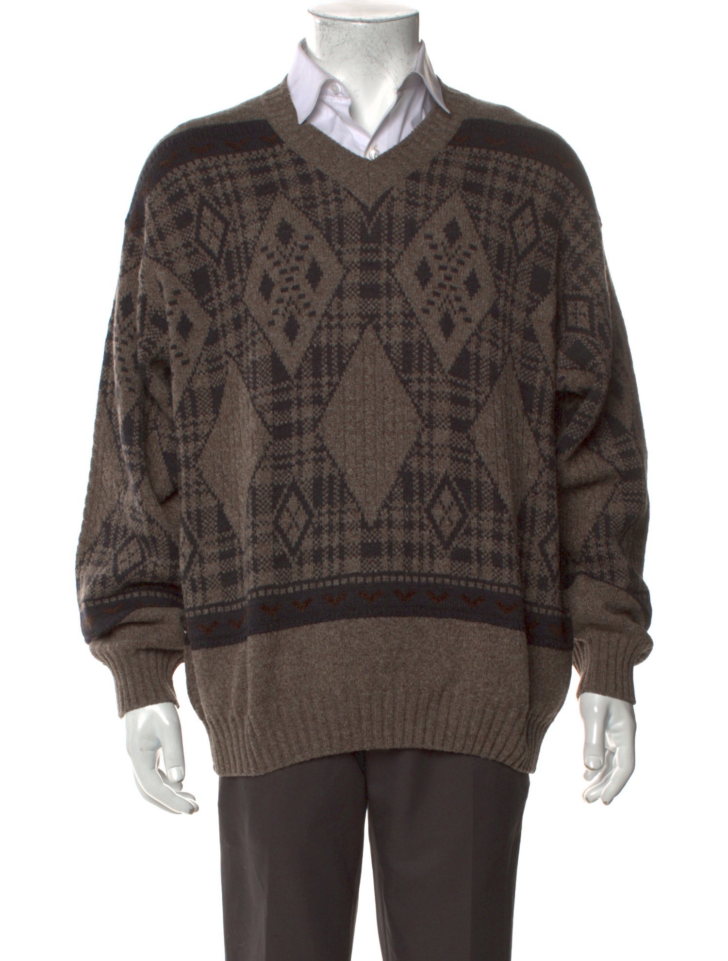 Ermenegildo Zegna Virgin Wool Printed Pullover