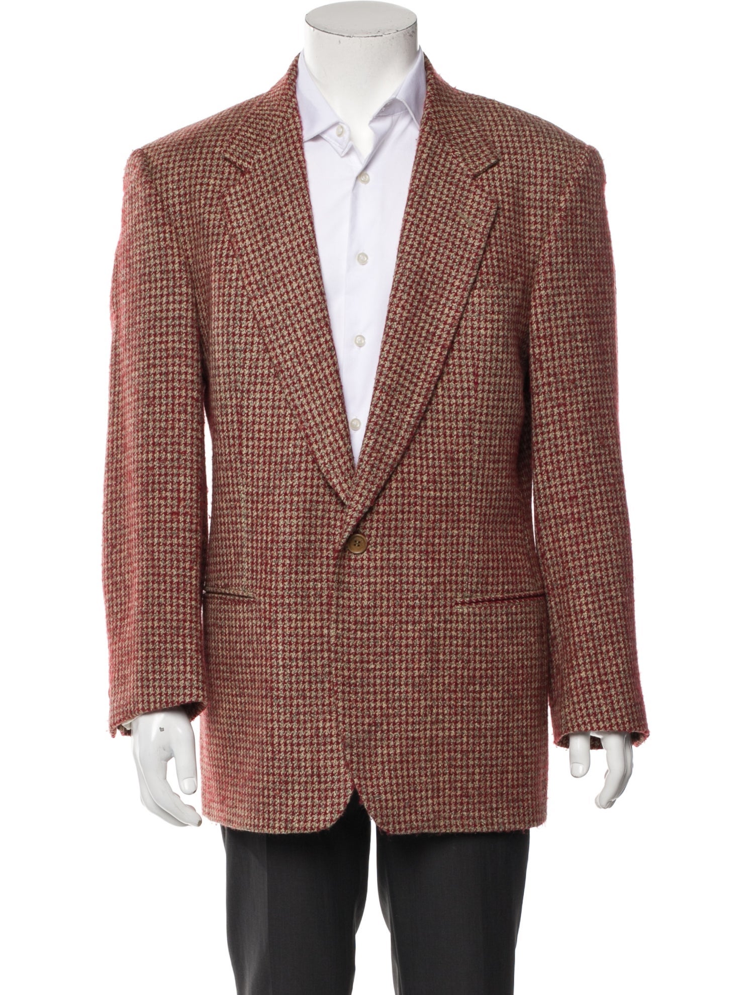 Ermenegildo Zegna Wool Houndstooth Print Blazer