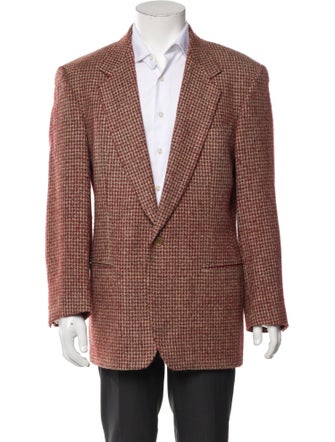 Ermenegildo Zegna Wool Houndstooth Print Blazer