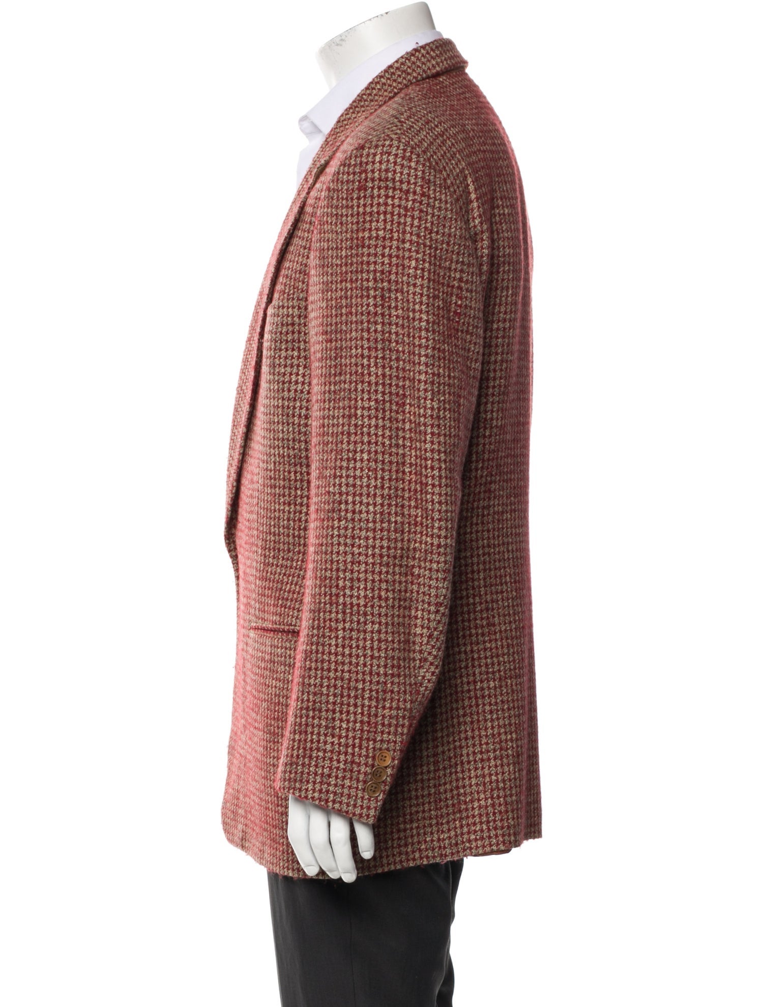 Ermenegildo Zegna Wool Houndstooth Print Blazer