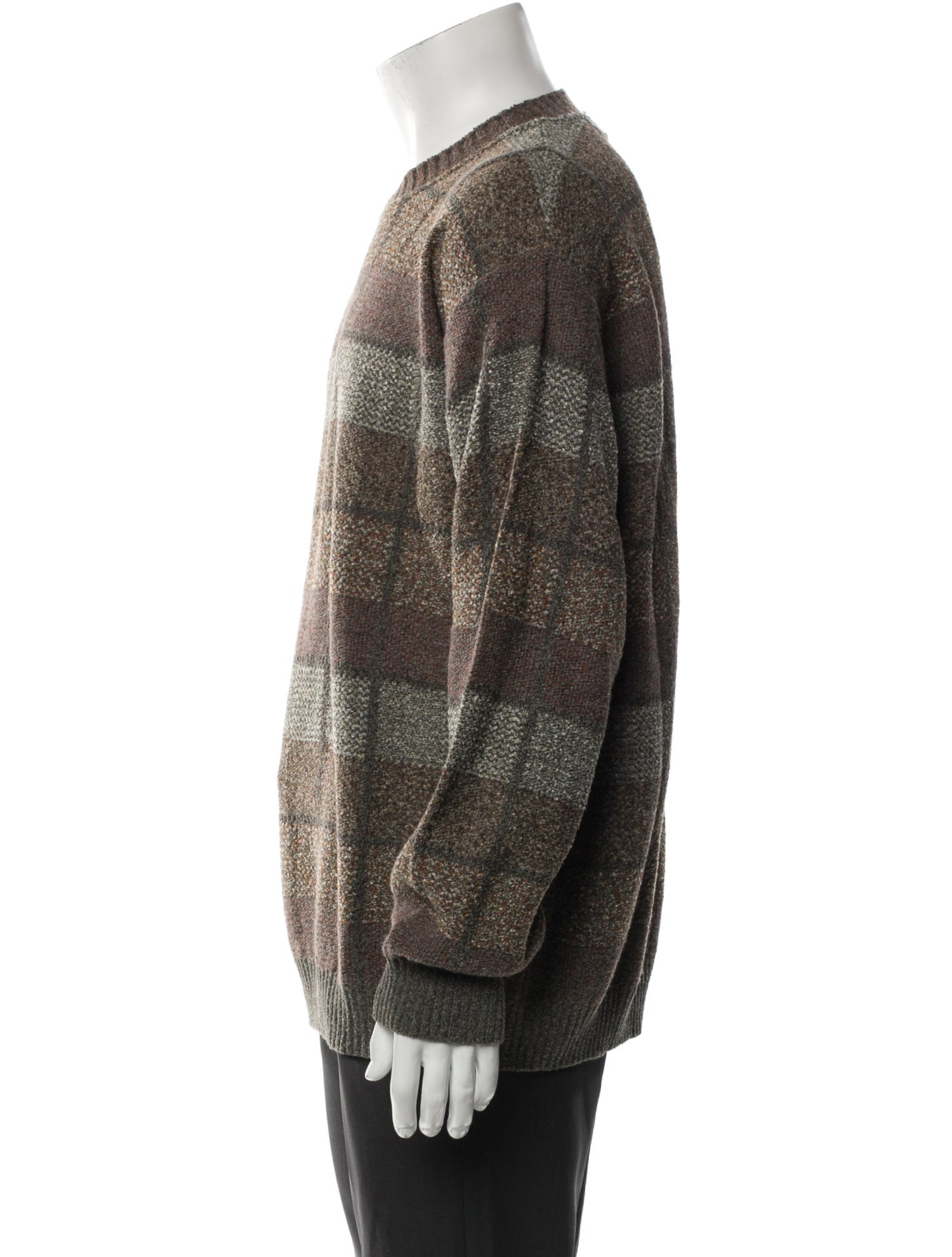 Ermenegildo Zegna Wool Plaid Print Pullover