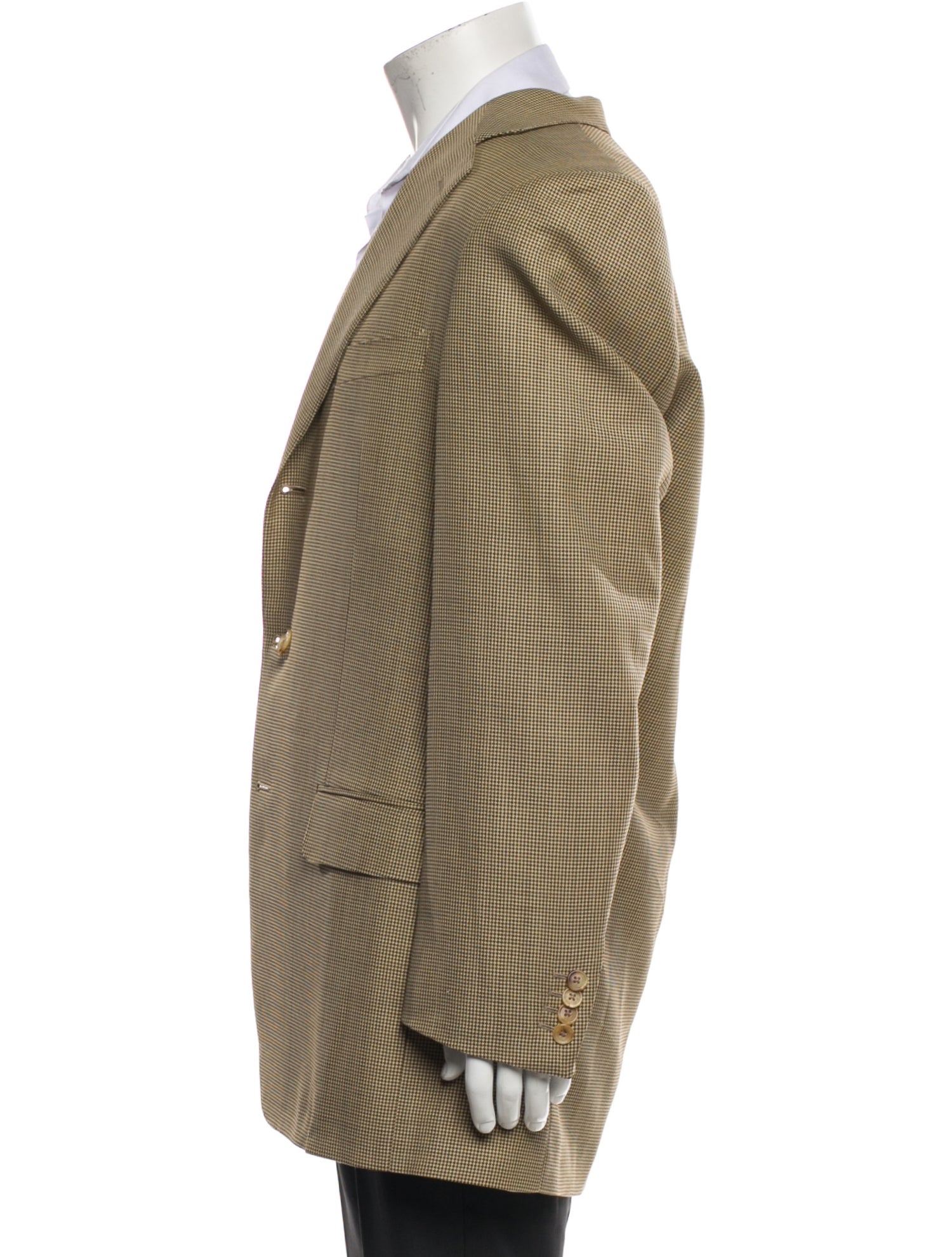 Ermenegildo Zegna Wool Houndstooth Print Blazer