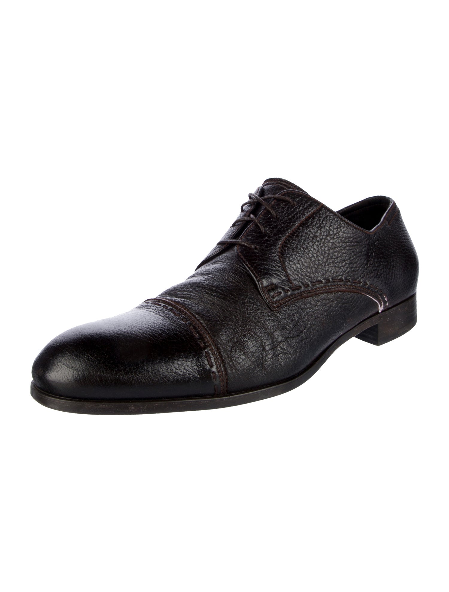 Ermenegildo Zegna Leather Derby Shoes