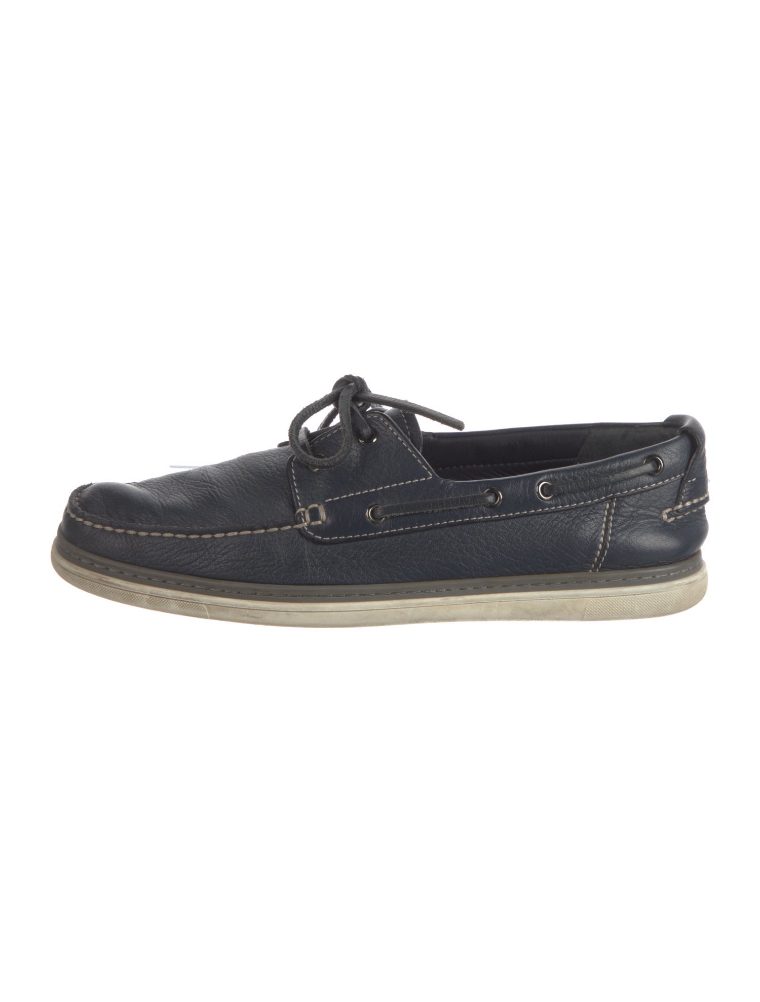 Ermenegildo Zegna Leather Boat Shoes