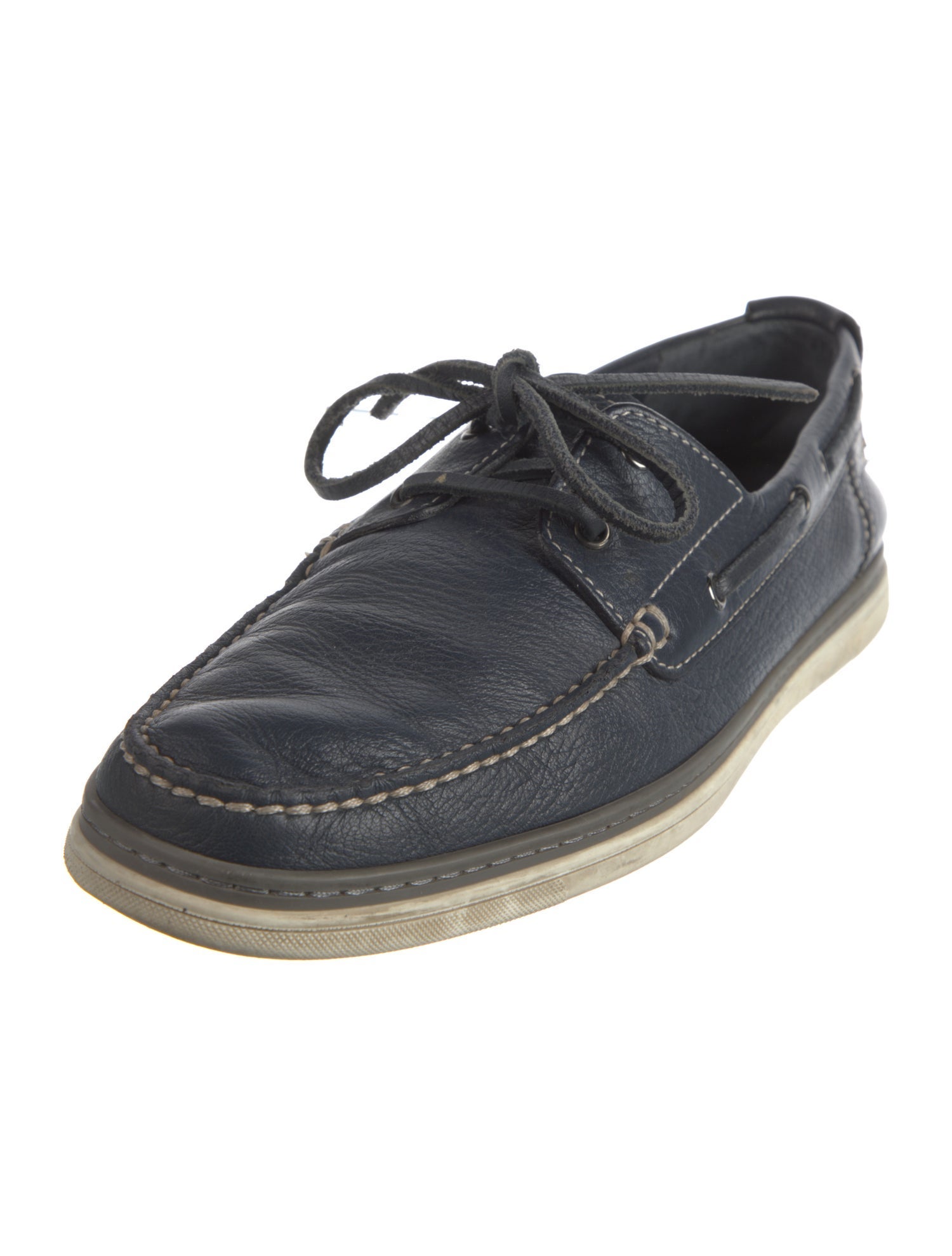 Ermenegildo Zegna Leather Boat Shoes