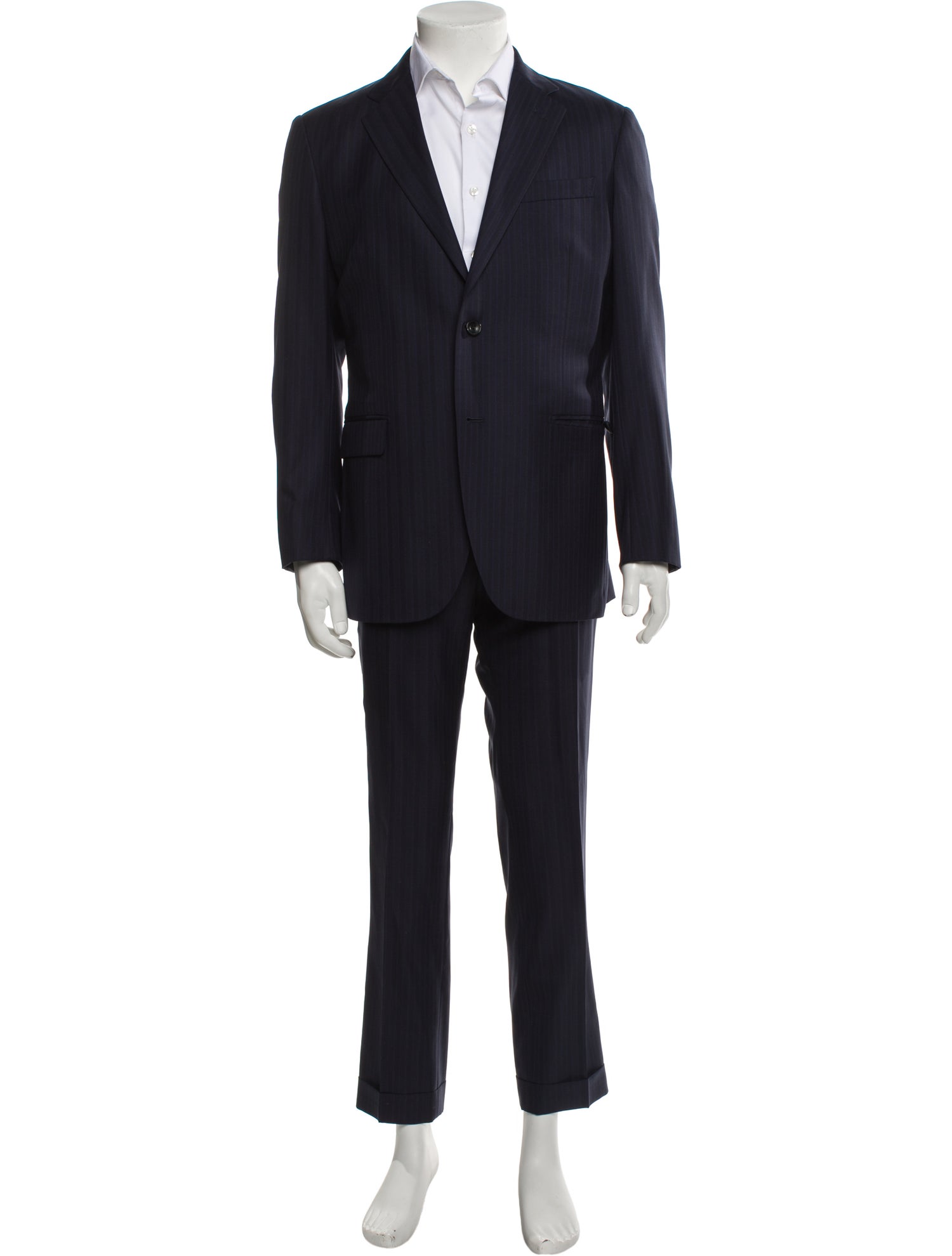 Ermenegildo Zegna Wool Striped Two-Piece Suit