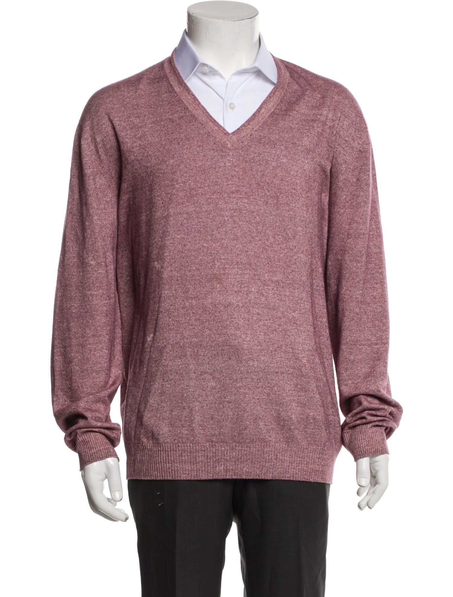 Ermenegildo Zegna Linen V-Neck Pullover