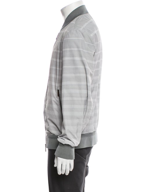 Ermenegildo Zegna Striped Bomber Jacket