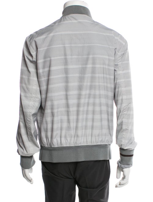 Ermenegildo Zegna Striped Bomber Jacket