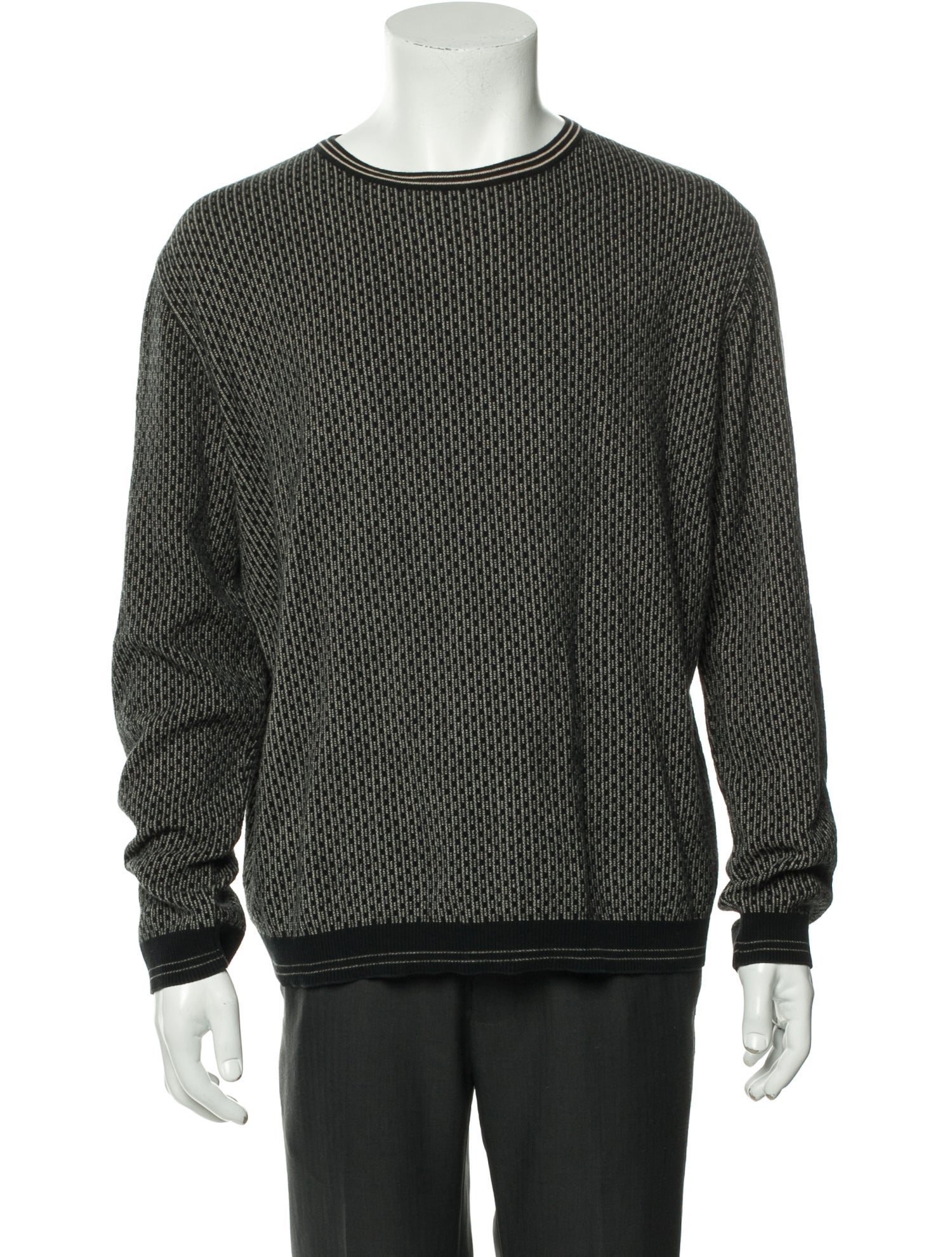 Ermenegildo Zegna Striped Crew Neck Pullover