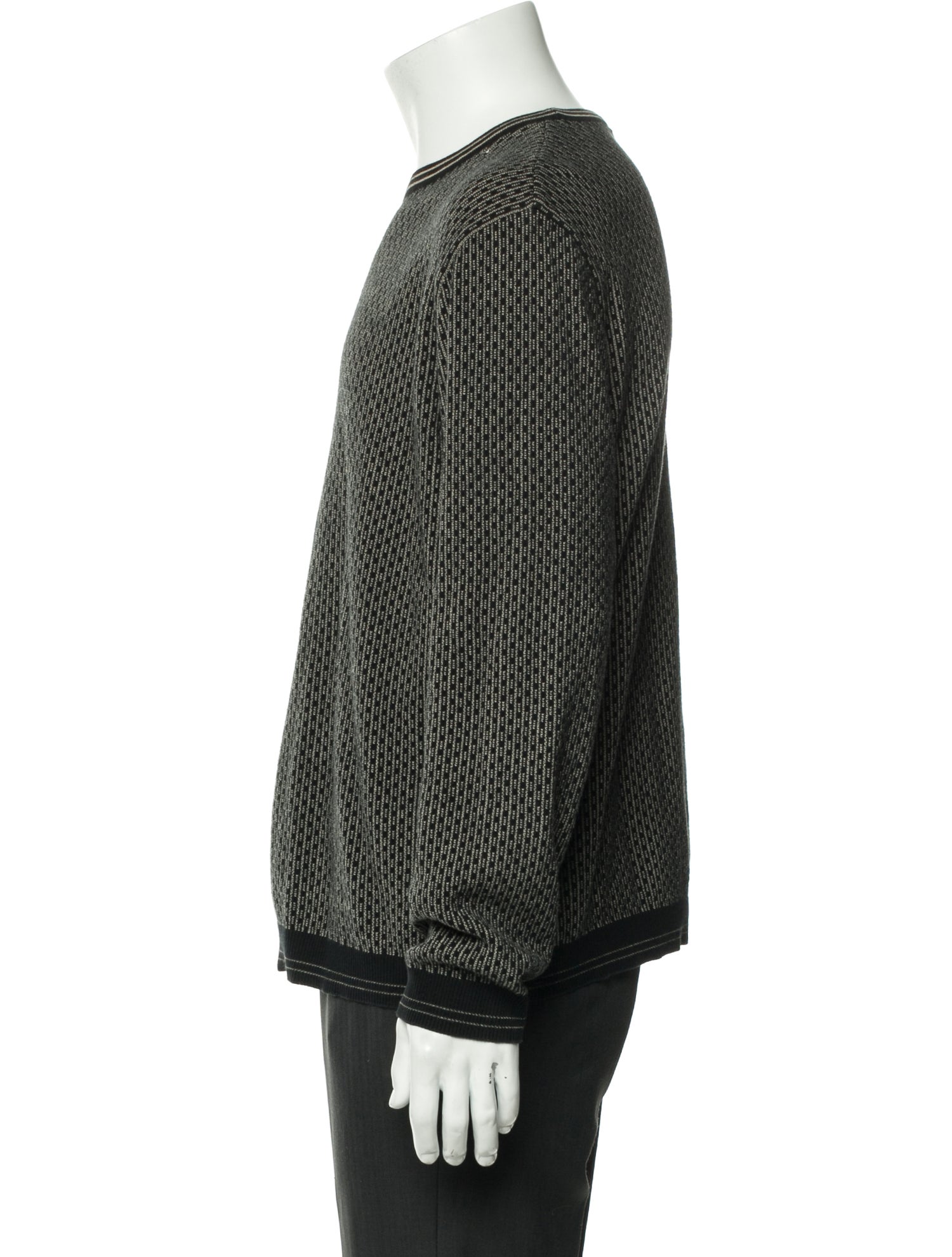 Ermenegildo Zegna Striped Crew Neck Pullover