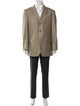 Ermenegildo Zegna Wool Houndstooth Print Overcoat
