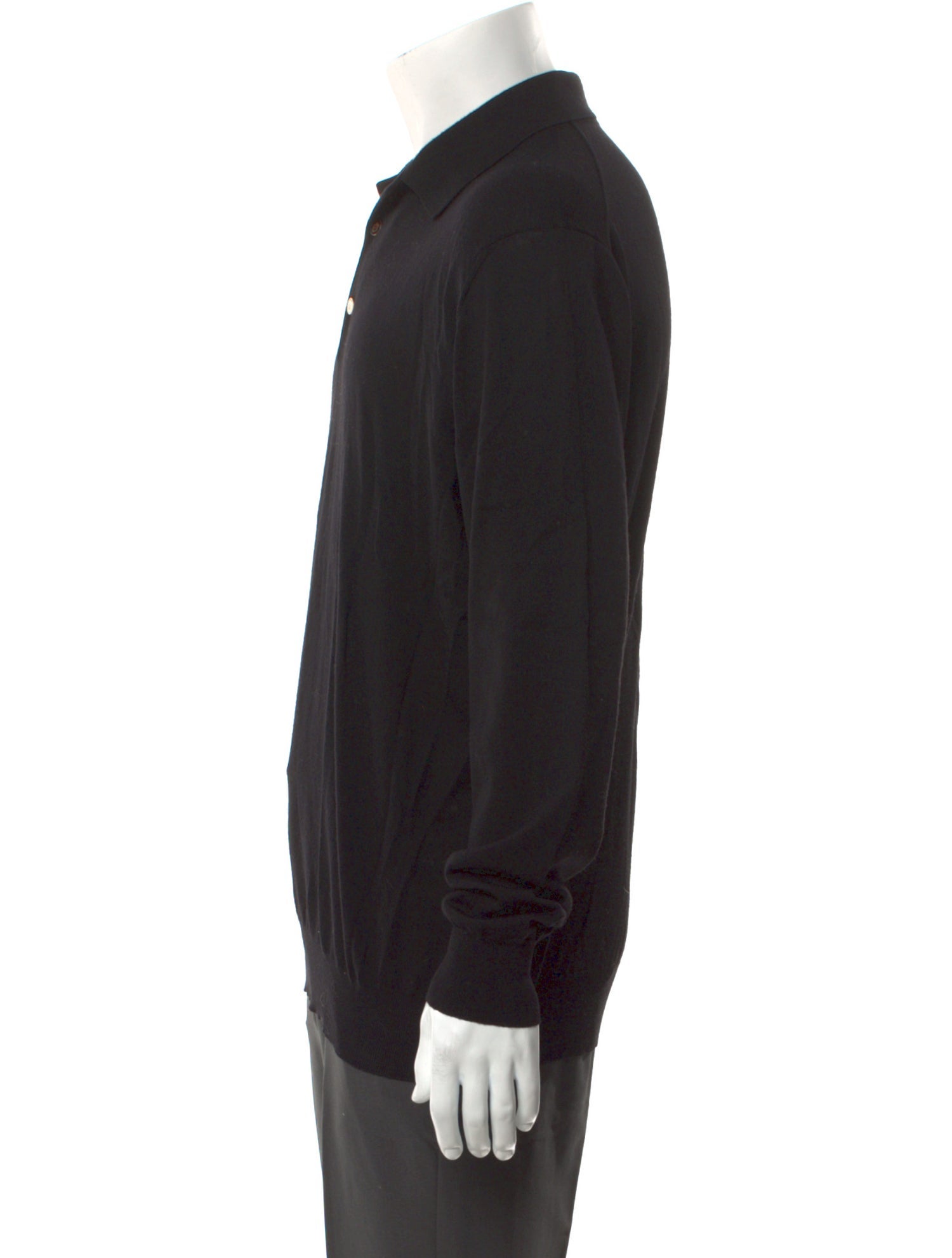 Ermenegildo Zegna Collar Long Sleeve Polo Sweater