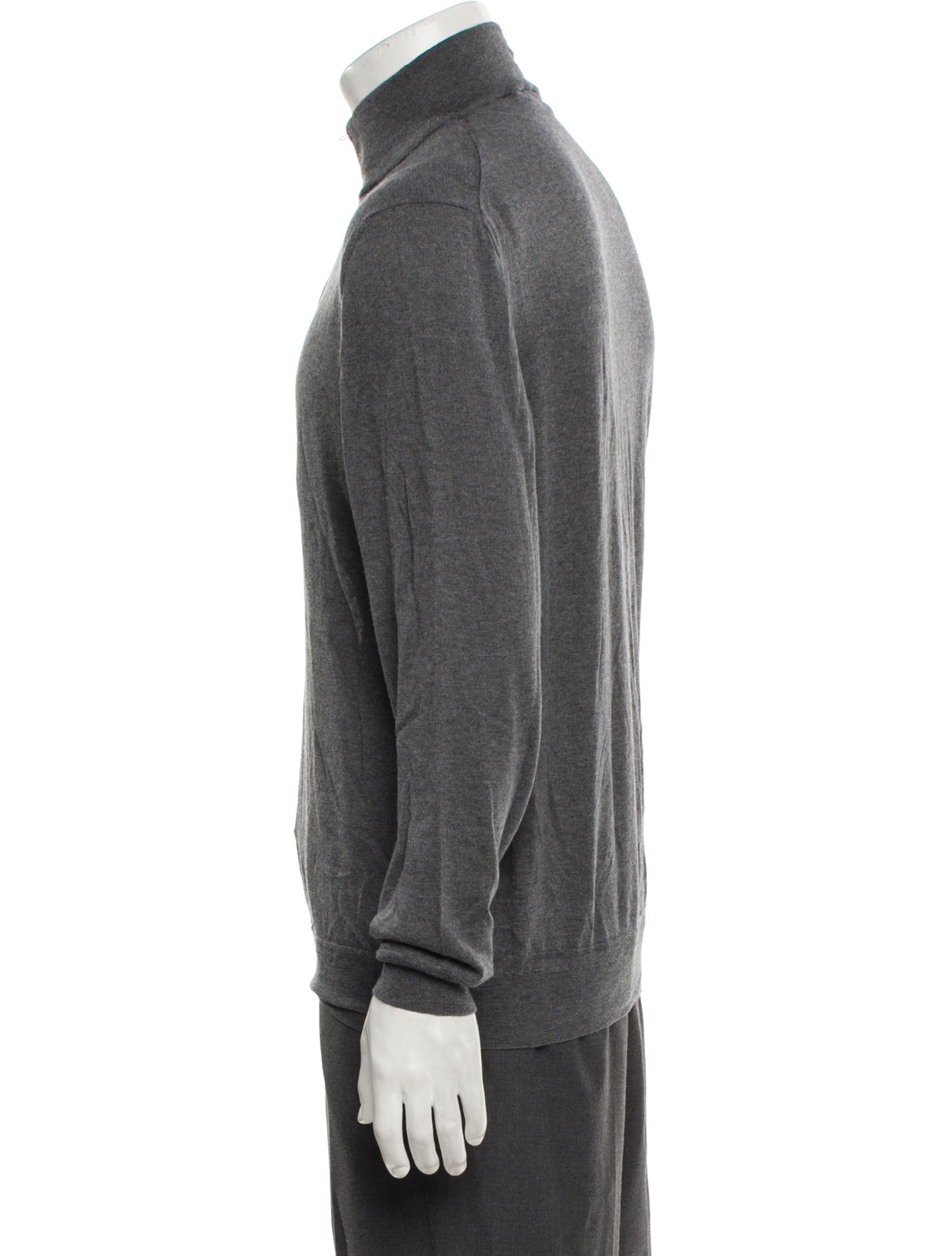 Ermenegildo Zegna Virgin Wool Turtleneck Polo Sweater