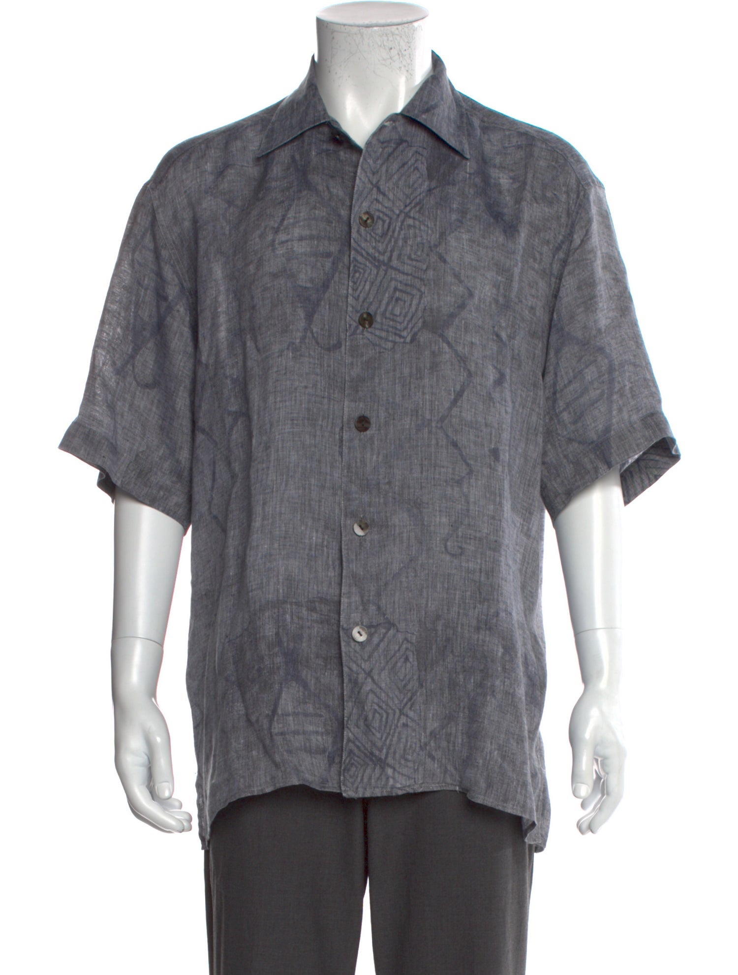 Ermenegildo Zegna Wool Short Sleeve Shirt