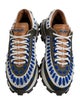 Ermenegildo Zegna Mesh Striped Athletic Sneakers
