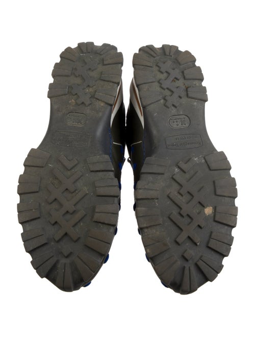 Ermenegildo Zegna Mesh Striped Athletic Sneakers