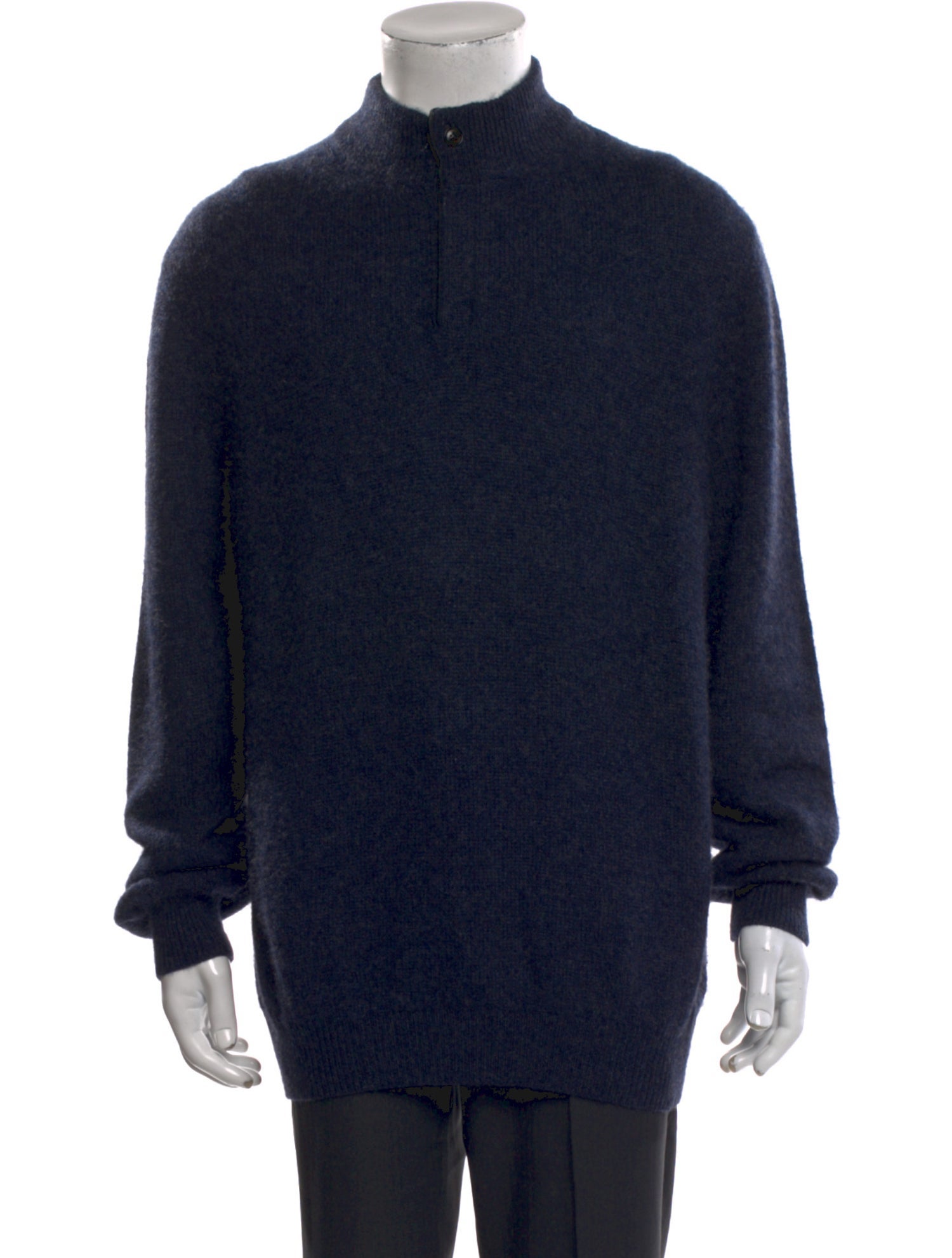 Ermenegildo Zegna Cashmere Turtleneck Polo Sweater