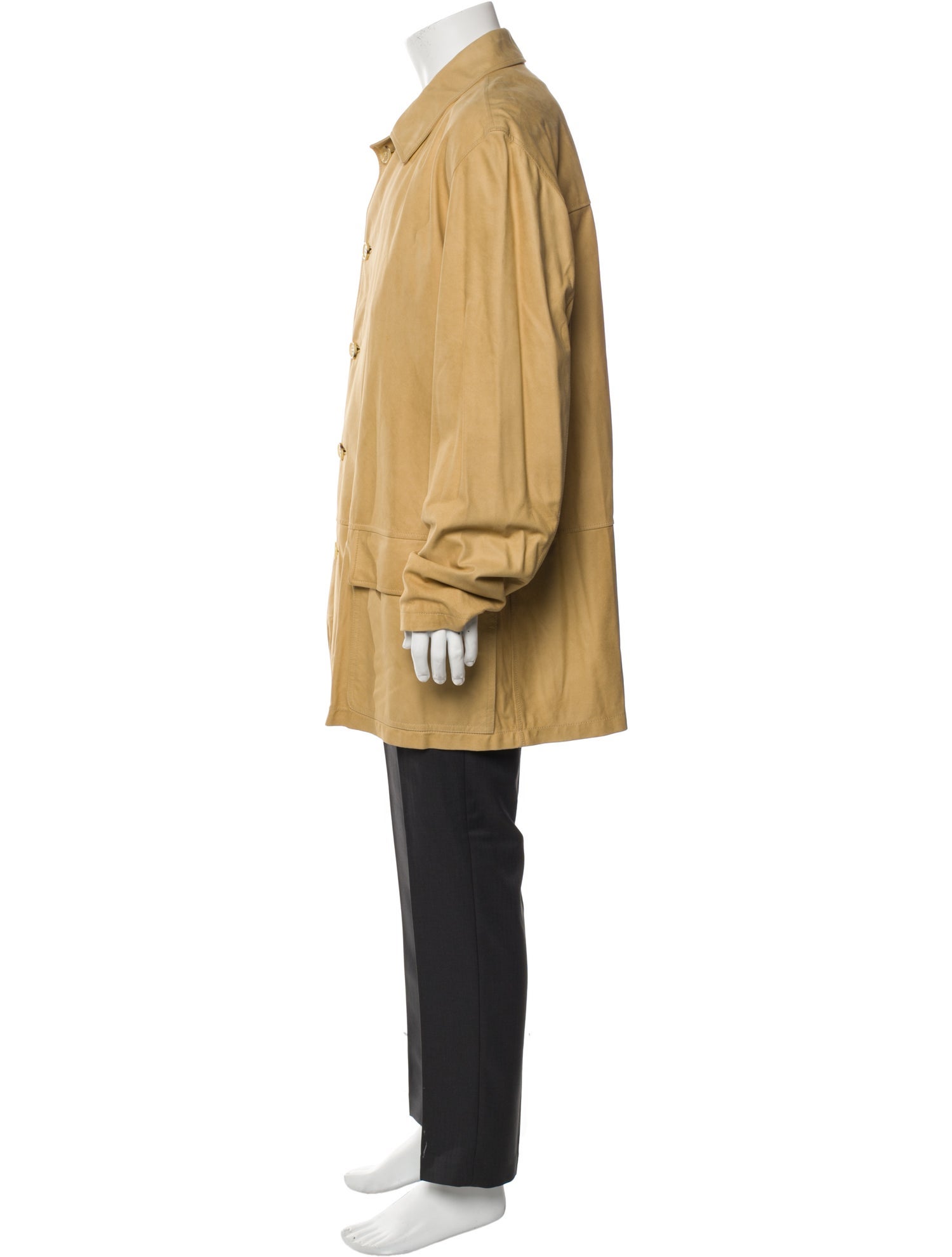 Ermenegildo Zegna Leather Coat