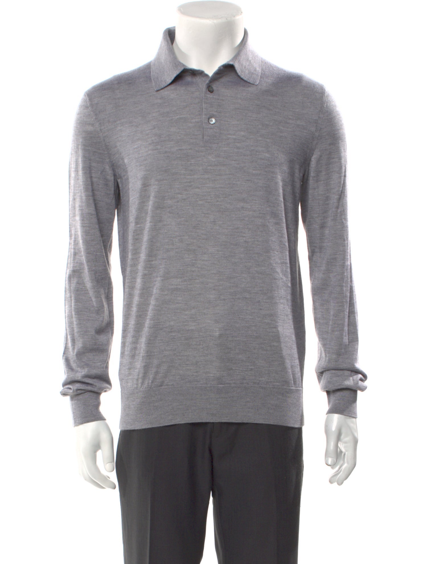 Ermenegildo Zegna Cashmere Collar Polo Sweater