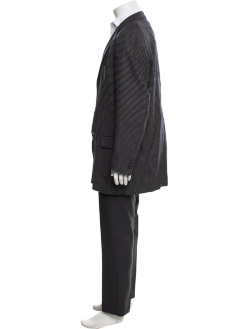 Ermenegildo Zegna Wool Plaid Print Blazer