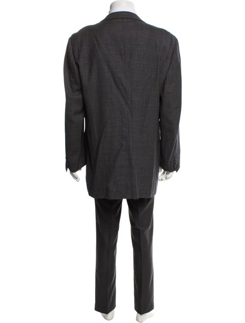 Ermenegildo Zegna Wool Plaid Print Blazer
