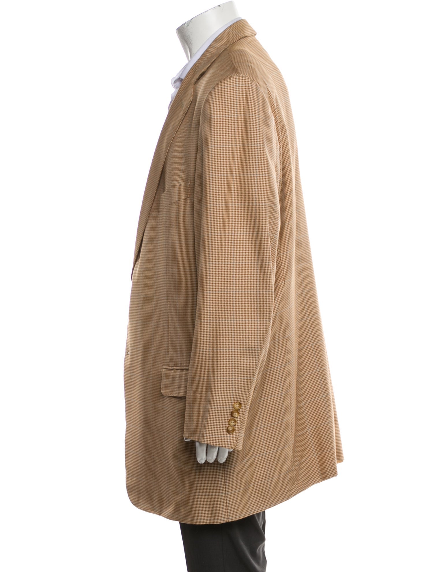 Ermenegildo Zegna Silk Plaid Print Blazer