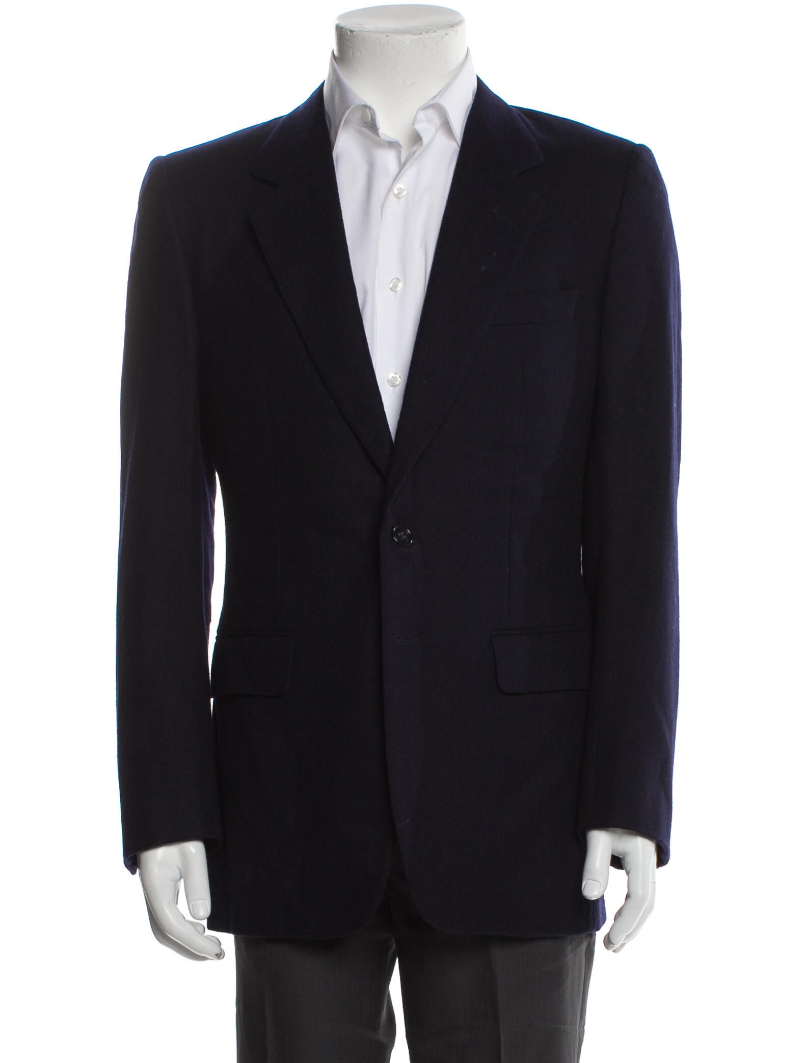 Ermenegildo Zegna Wool Embroidered Accent Blazer