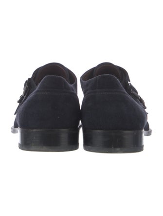 Ermenegildo Zegna Suede Monk Straps