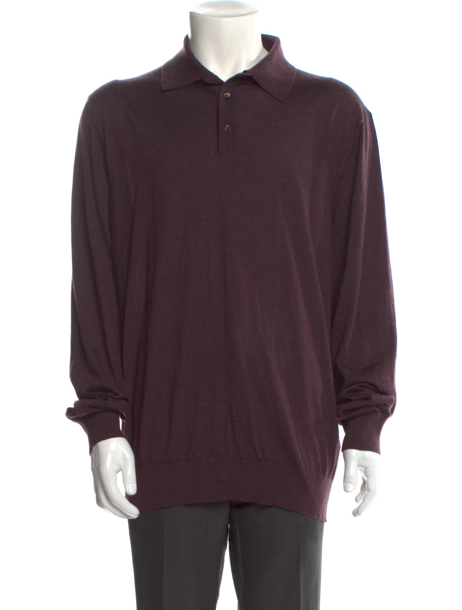 Ermenegildo Zegna Cashmere Collar Polo Sweater
