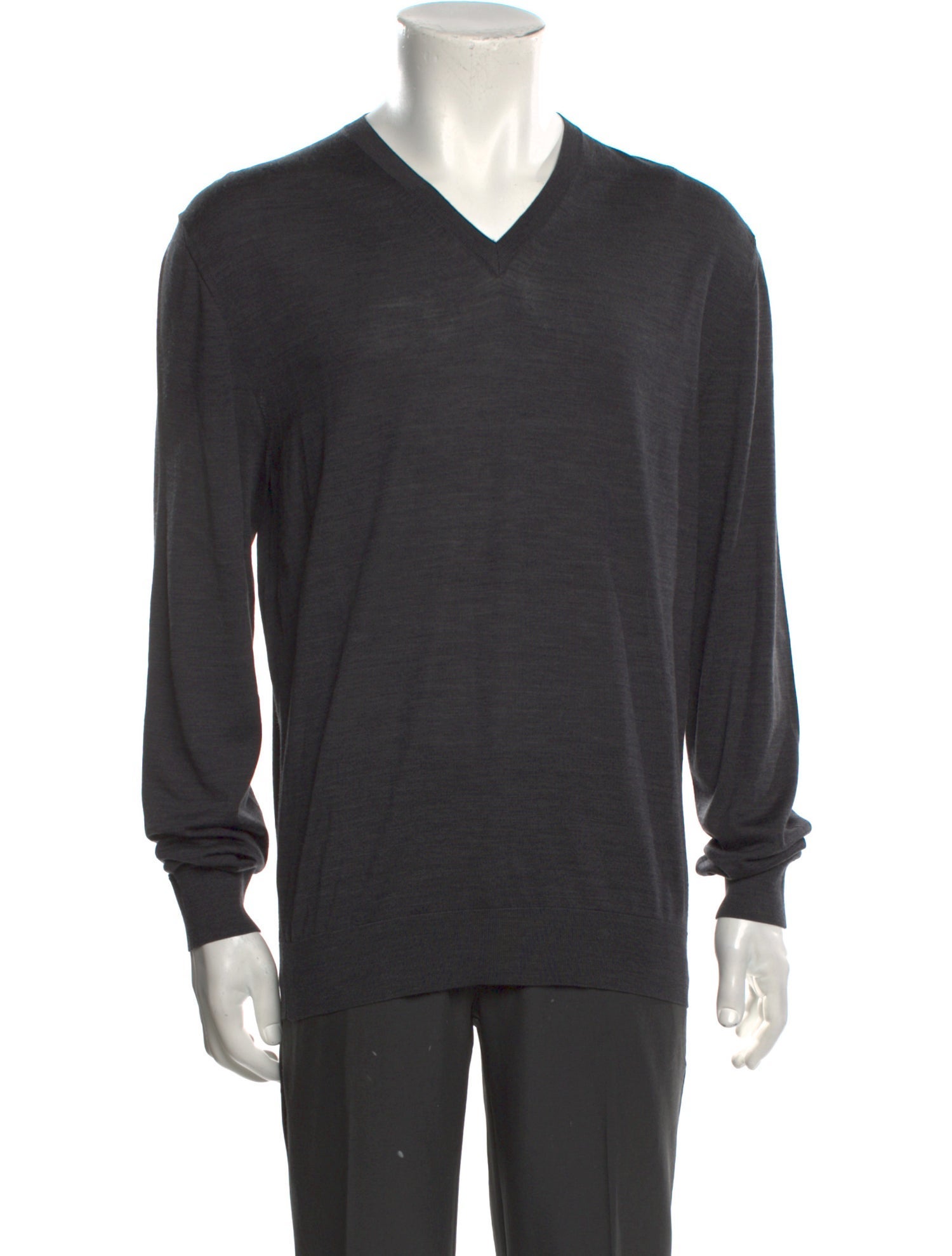 Ermenegildo Zegna V-Neck Long Sleeve Pullover