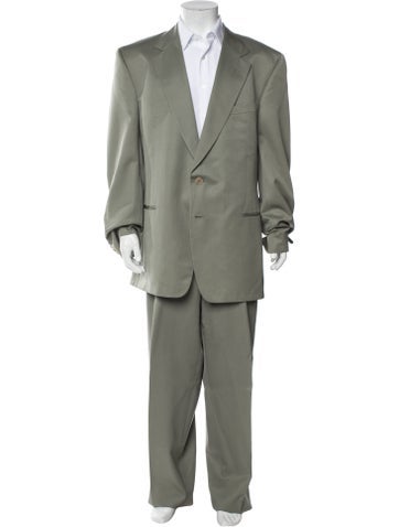 Ermenegildo Zegna Suiting Silk Two-Piece Suit Us48, It58 | XXL