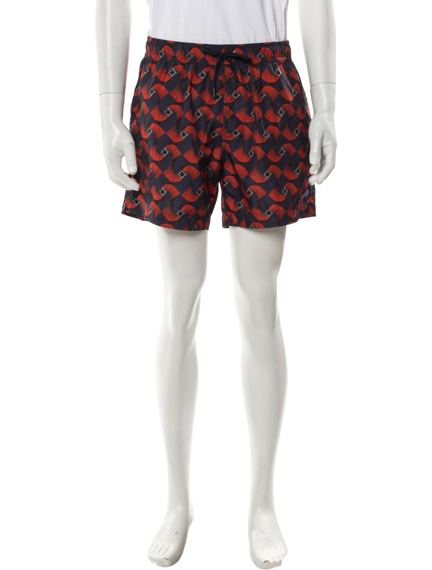 Ermenegildo Zegna Graphic Print Swim Trunks w/ Tags