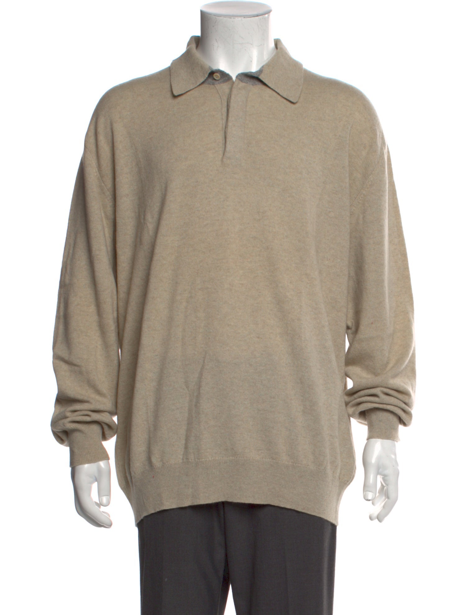 Ermenegildo Zegna Cashmere Collar Polo Sweater