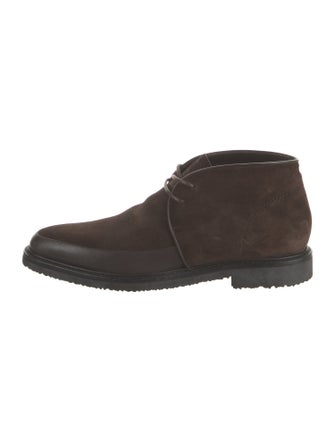 Ermenegildo Zegna Suede Lace-Up Boots