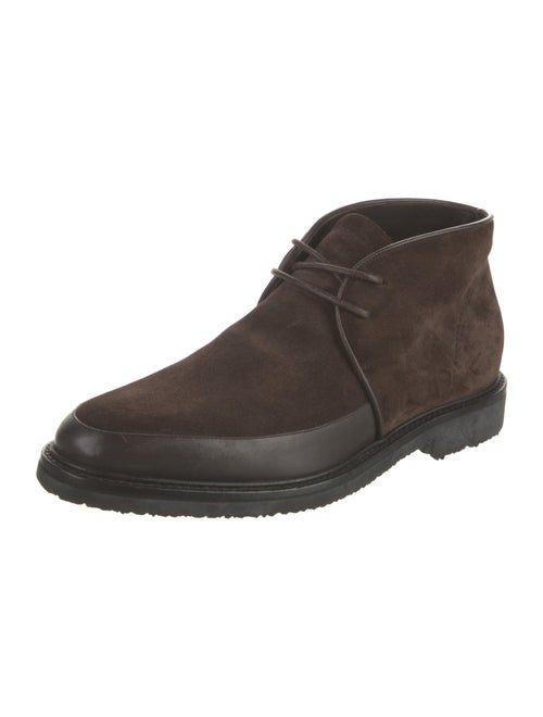 Ermenegildo Zegna Suede Lace-Up Boots