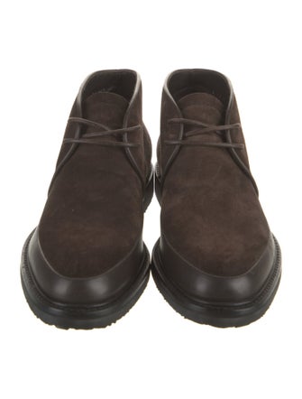 Ermenegildo Zegna Suede Lace-Up Boots
