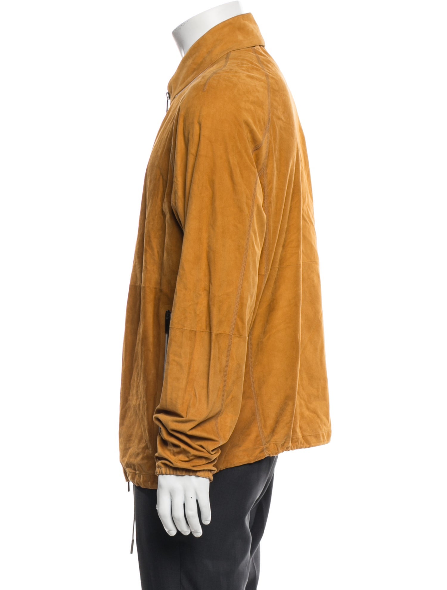Ermenegildo Zegna Lamb Leather Bomber Jacket