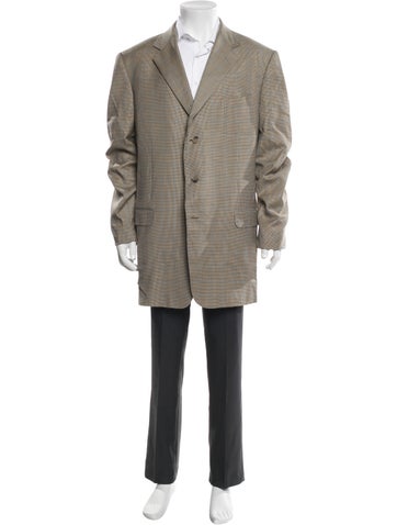 Ermenegildo Zegna Suiting Plaid Print Blazer Us50, It60 | XXL