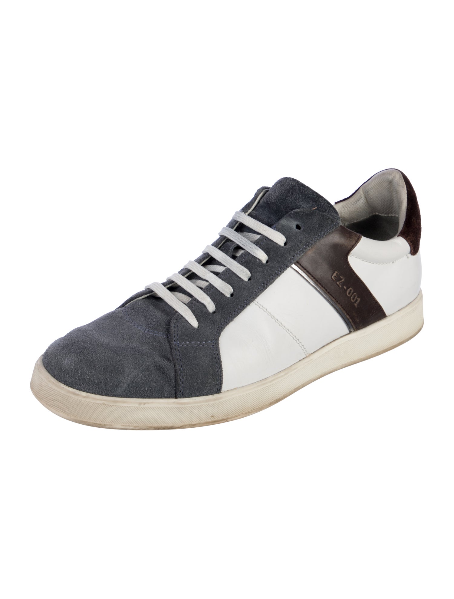 Ermenegildo Zegna Leather Printed Sneakers