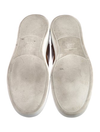 Ermenegildo Zegna Wool Colorblock Pattern Sneakers