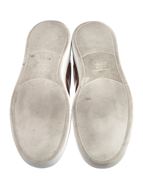 Ermenegildo Zegna Wool Colorblock Pattern Sneakers