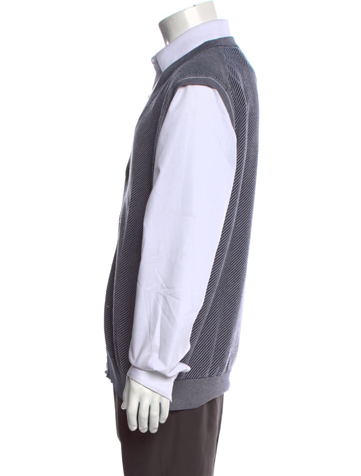 Ermenegildo Zegna Striped V-Neck Sweater Vest