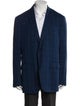 Ermenegildo Zegna Wool Plaid Print Jacket