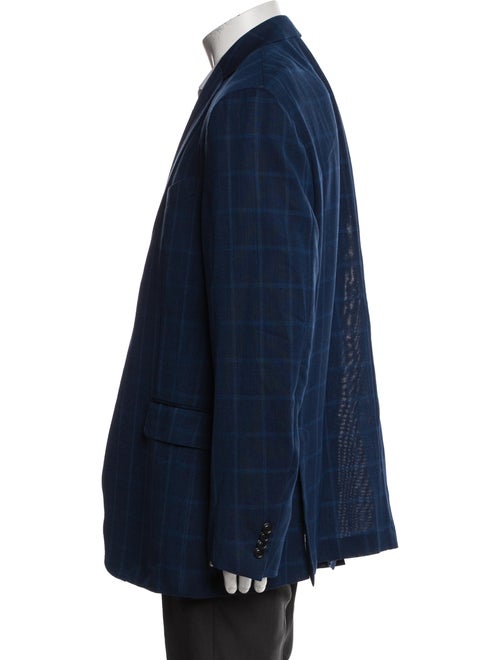 Ermenegildo Zegna Wool Plaid Print Jacket